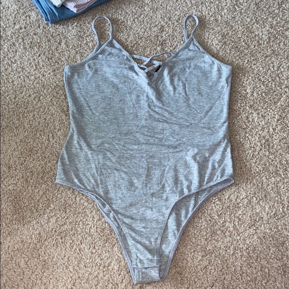Grey Body Suit